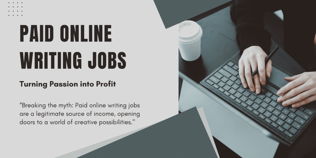 Paid online writing jobs are legit